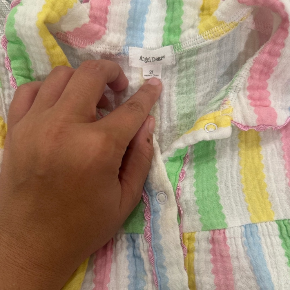 Angel Dear Ric Rac Stripe Dress - Picture 5 of 10